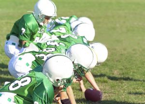 Boys Hiking the Football